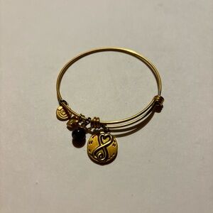 gold ‘love this life’ always sisters bangle